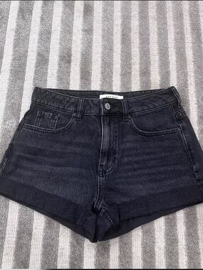 PacSun Black High-Rise Jean Shorts